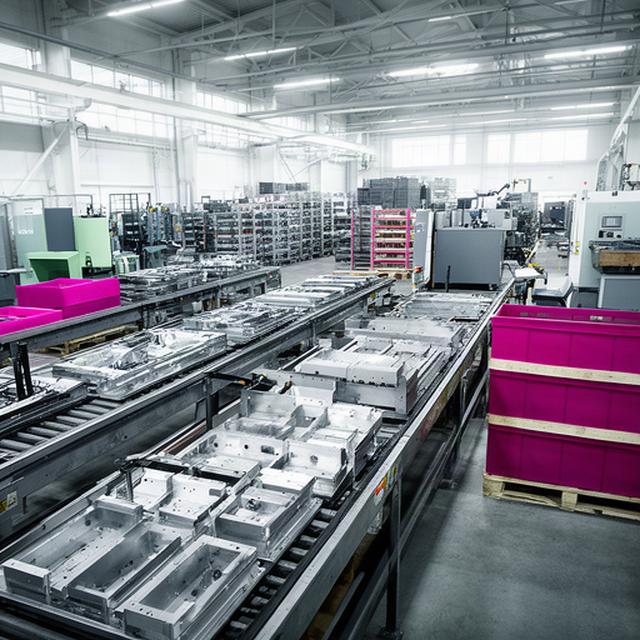 Metallitööstuse tootmisliin Rakvere piirkonnas, valmistooted ootamas eksporti ja hulgilähetust